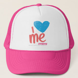 Boné Mim coração mim Aqua/rosa