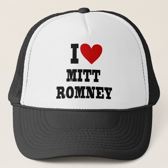 Boné mim coração Mitt Romney (Frente)