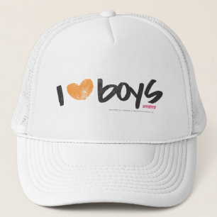 Boné Mim meninos do coração alaranjados