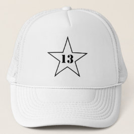 Boné Minha Estrela de Número Sortudo - Número 13 - v2 (