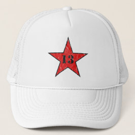 Boné Minha Estrela Numérica Sortuda - Número 13 - v2(ve