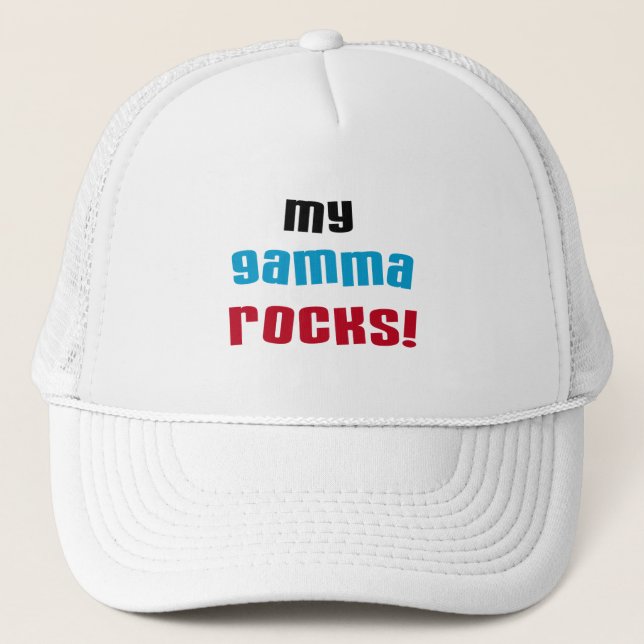 Boné Minha Gama Rocks T-shirts e presentes (Frente)