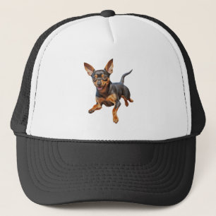 Boné Minha pequena cadela pinscher miniatura filhote fe