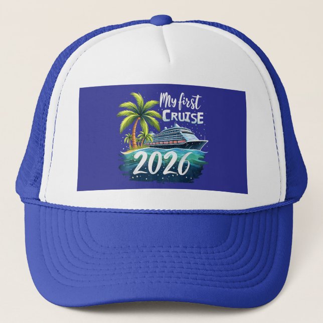Boné Minha Primeira Viagem de Cruzeiro 2026 (Frente)