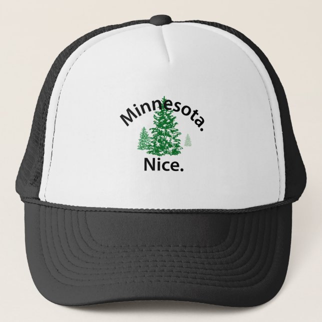 Boné Minnesota Nice. Ponto! (texto em preto) (Frente)