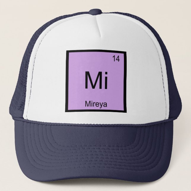 Boné Mireya Nome Química Elemento Tabela Periódica (Frente)