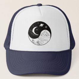 Boné Mística Celestial Yin Yang Significa Amor
