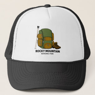 Boné Mochila do Parque Nacional Rocky Mountain