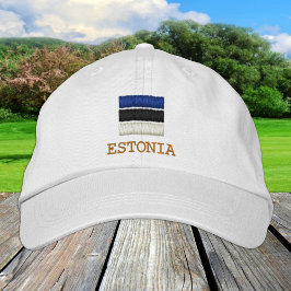 Boné Moda da Bandeira da Estônia / Patriotas