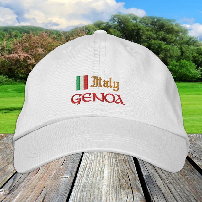 Boné Moda de Génova e Itália / Patriotas de Bandeira It (Criador carregado)