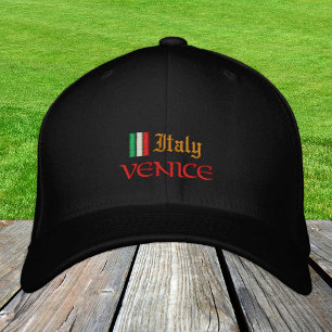 Boné Moda de Veneza e Itália / Patriotas de Bandeira It