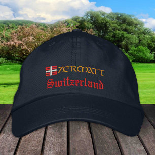 Boné Moda Zermatt & Suiça / Patriota da bandeira suíça