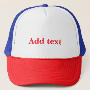 Boné Modelo, Adicionar Texto para Personalizar.