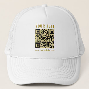 Boné Modelo de Código QR para Análise Elegante Personal