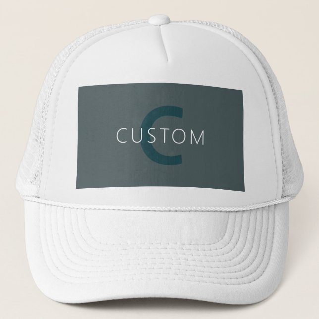 Boné Modelo de Monograma Personalizável com Estilo (Frente)