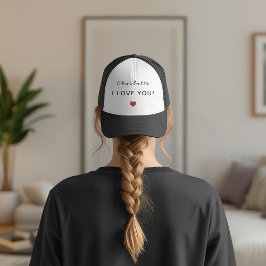 Boné Modern Personalized Valentine Trucker Hat