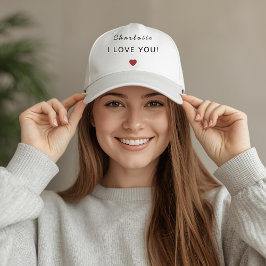 Boné Modern Personalized Valentine Trucker Hat