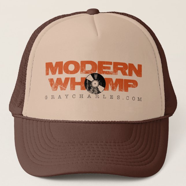 Boné Moderno Whomp - o chapéu do camionista de Brown (Frente)
