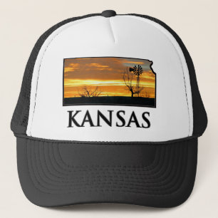 Boné Moinho de vento da fazenda de Kansas