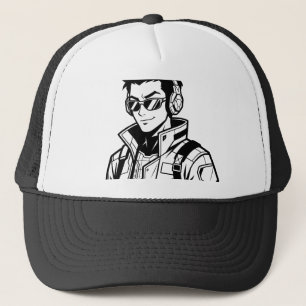 Boné Moletom com Gráfico de Personagem de Anime Cinemat
