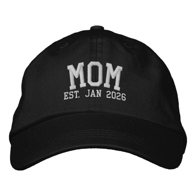 Boné Mom Est. 2026 Embroidered Hat (Frente)