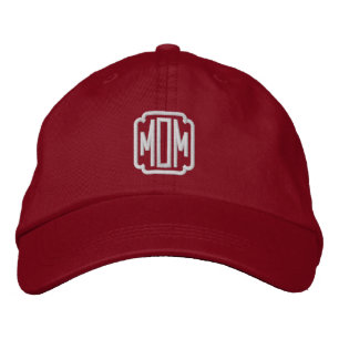 Boné Mom Red Embroidered Baseball Cap