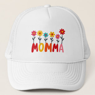 Boné MOMMA Bloom - Whimsical Floral Drawn Art