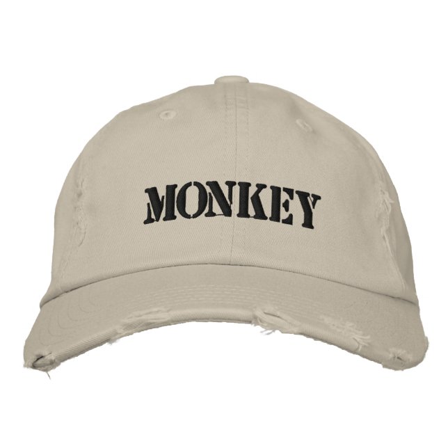 BONÉ MONKEY EMBROIDED BASEBALL HAT (Frente)