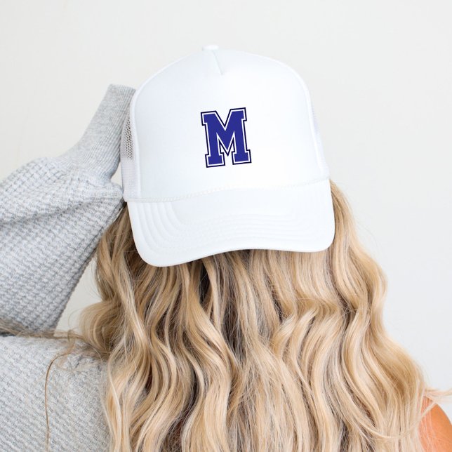 Boné Monograma da Varsity Azul (Criador carregado)