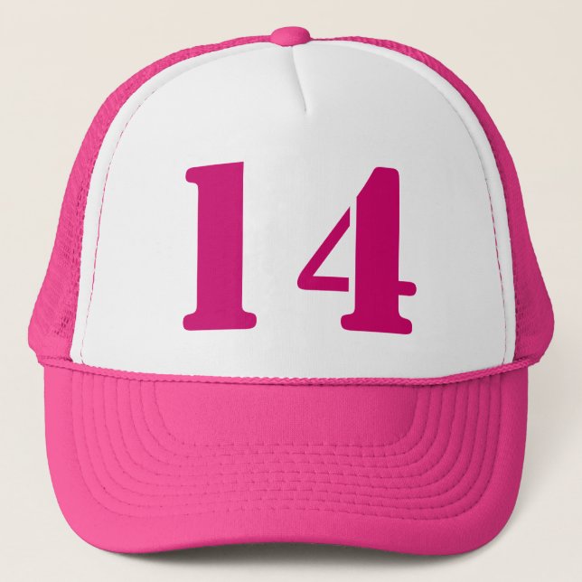 Boné Monograma de encargo plantilla en blanco número 14 (Frente)