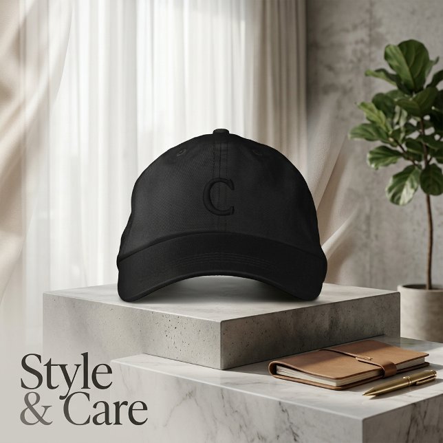 Boné Monograma Personalizado (Personalized Custom Monogram Embroidered Baseball Cap)