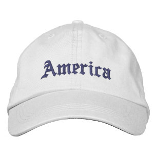 Boné Monograma personalizado bordado América País
