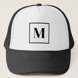Boné Monograma Preto e Branco