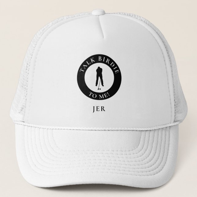 Boné Monogrammed Golf Funny Golfer Cute Saying Custom (Frente)