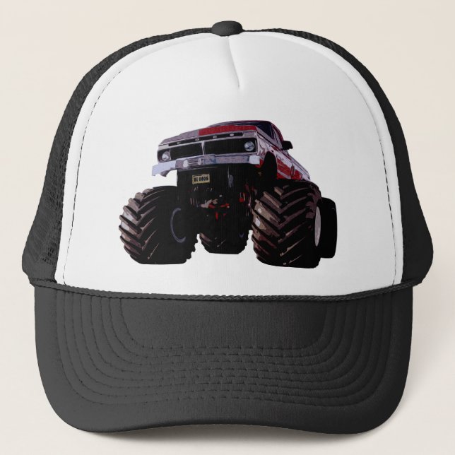 Boné Monster truck roxo (Frente)
