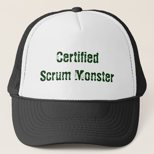 Boné Monstro certificado do scrum (Frente)