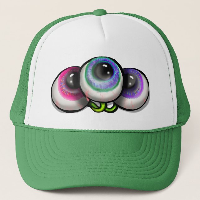 Boné Monstro Espacial Olhos de Alien (Frente)