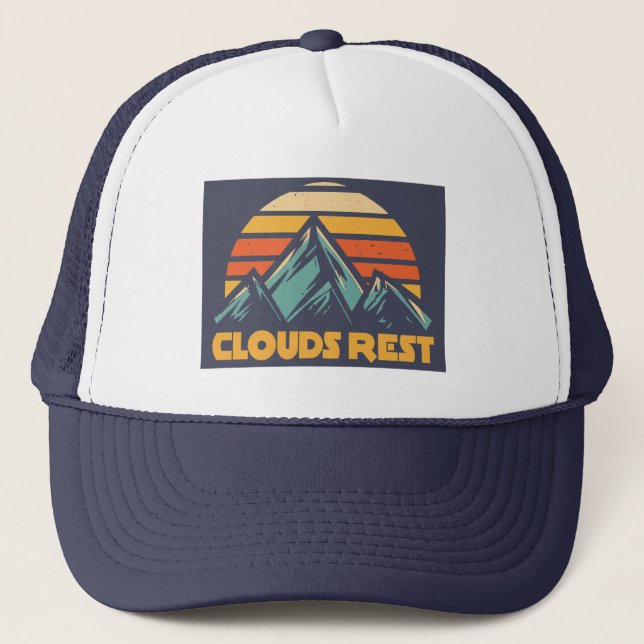 Boné Montanha Clouds Rest Yosemite Retro Turquesa (Frente)