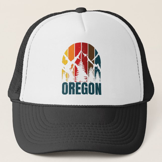 Boné Montanhas de Oregon Retro Vintage (Frente)