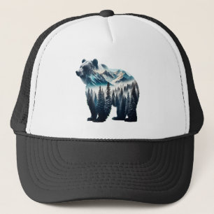 Boné Montanhas e florestas de Ursos Grizzles