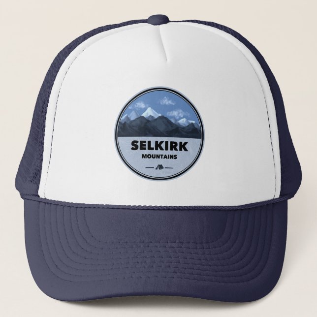 Boné Montanhas Selkirk Colúmbia Britânica Acampamento (Frente)
