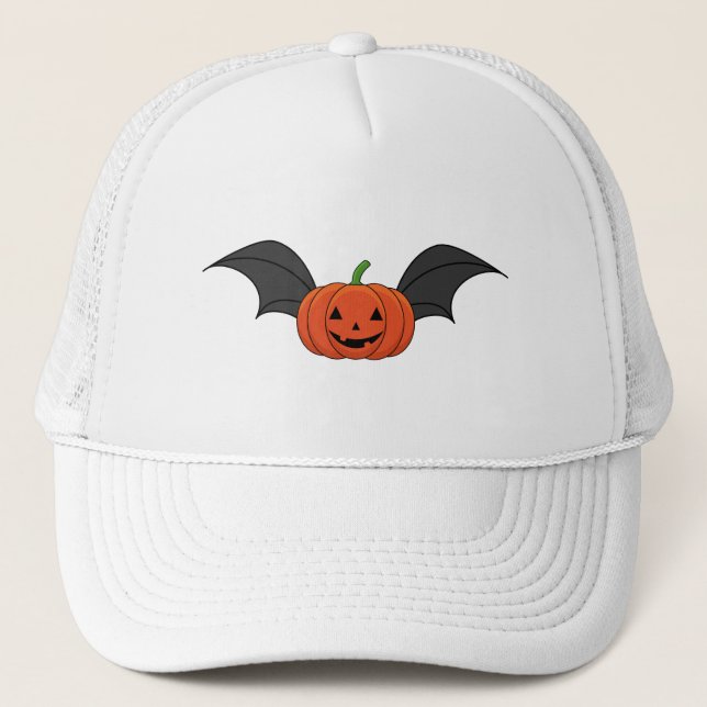 Boné Morcego de Abóbora de Halloween (Frente)