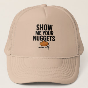 Boné Mostre-Me Seus Nuggets, Chapéu Preto