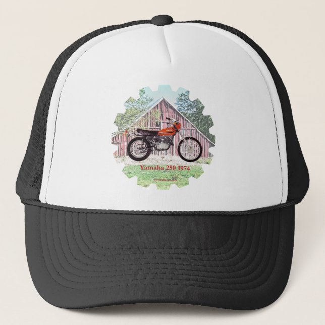Boné Motocicleta Yamaha 250 de 1974 clássicos (Frente)