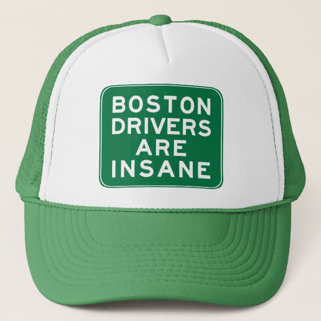 Boné Motoristas de Boston São Loucos (Frente)
