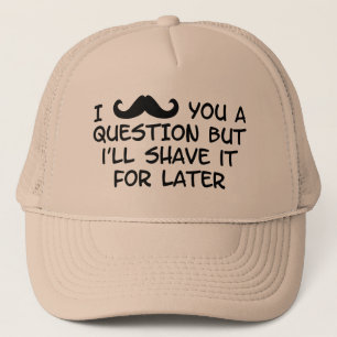 Boné Moustache você uma pergunta