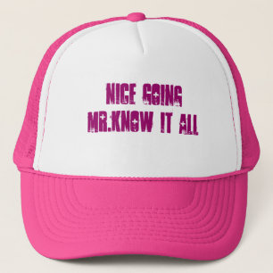 Boné mr.know indo agradável ele todo