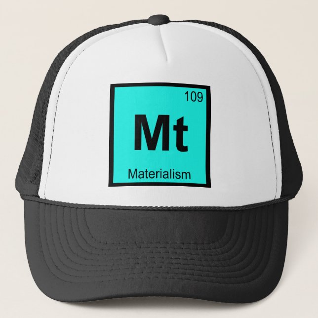 Boné Mt - Materialismo Filosofia Química Símbolo (Frente)