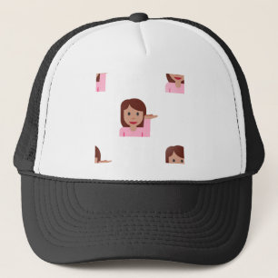 Boné mulher emoji