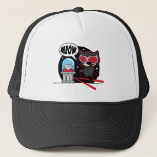 Boné Mulher-Gato De Chibi Roubando Um Diamante